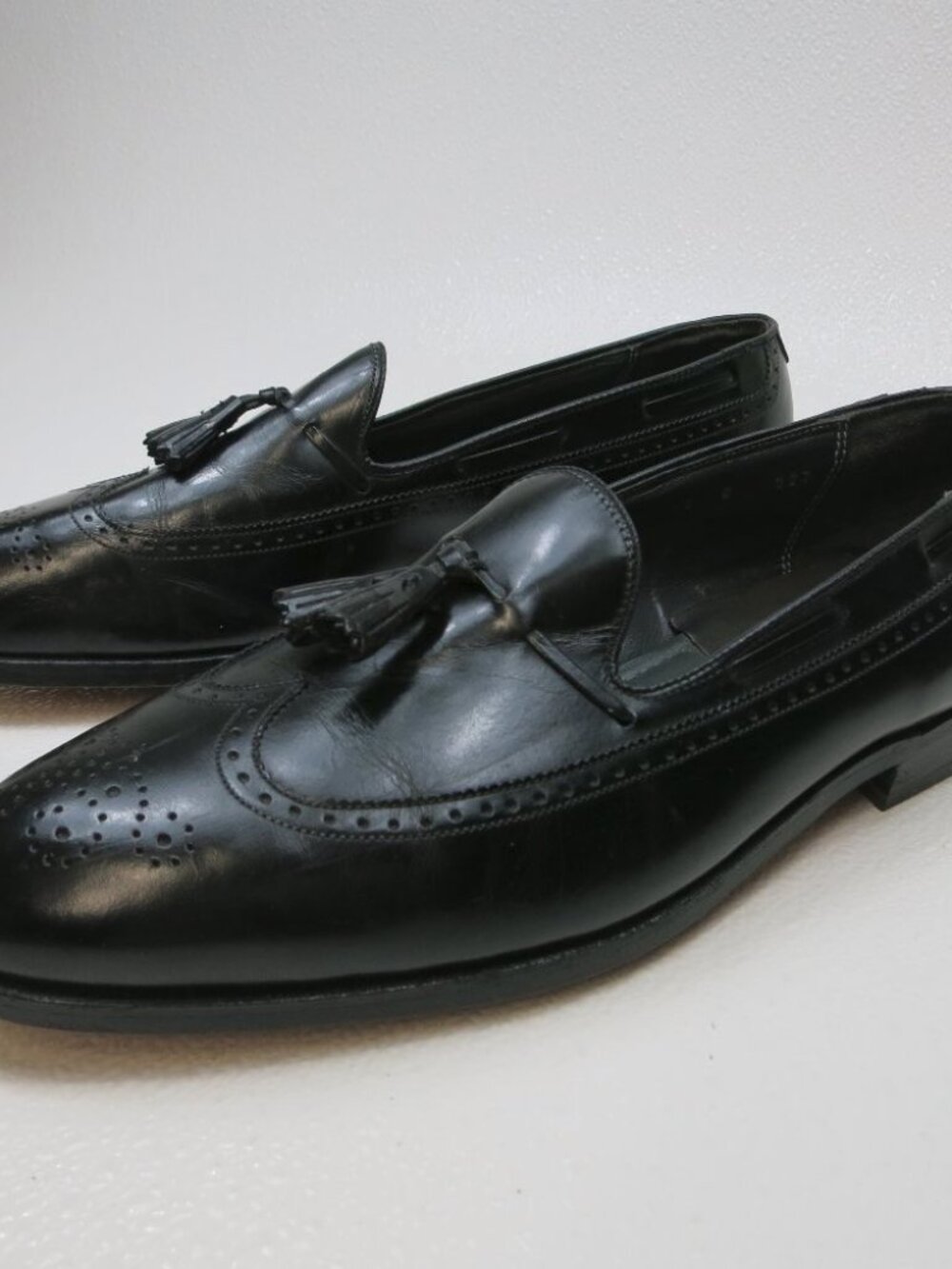 Wright Brogue Leather Dress Wingtip Loafers Shoes Men's Formal Footwear 12 C